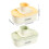 Plastic Garlic Smasher with Hand Guard Vegetable Grater-Yellow 4