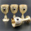 Schnapsglas mit geprägten Edelsteinen, 50 ml, Kelchbecher,-1 6