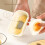 Plastic Garlic Smasher with Hand Guard Vegetable Grater-Yellow 6