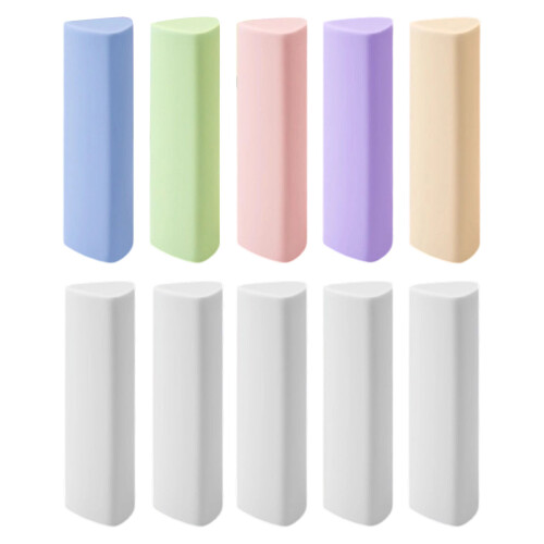 Accuracy Rubber Triangular Shape Unstained Erasing TPE-White 1