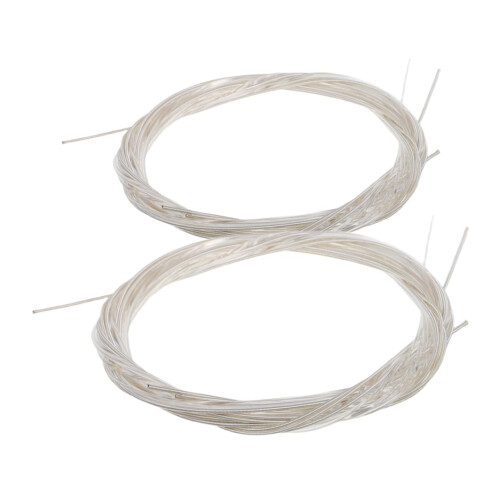 Classical Guitar Strings Nylon Silverplated Finish Bright Clear Tone 2 Sets Easy Installation
