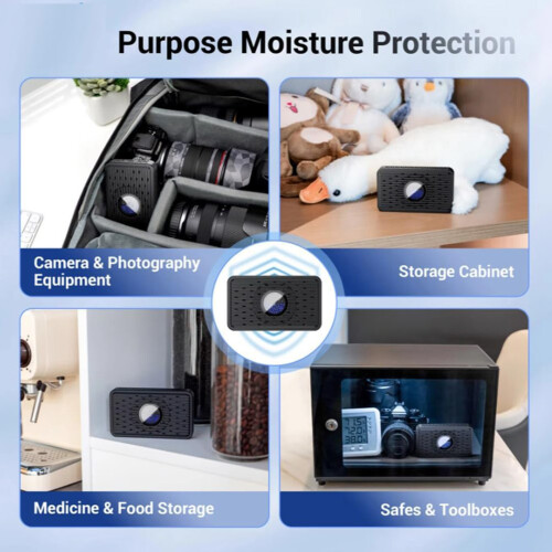 Electronic Moisture Absorber For Camera Microscope Books and 2
