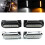 3X Motorcycle LED Highway Bar Switchback Driving Light/Turn Signal Light for (Black) 3