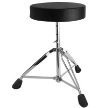 Adjustable Drum Throne with Padded Seat and Stable ThreeLeg Base for Musicians