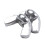 M6 Thread Dia Stainless Steel Wing Nut Butterfly Wing Nuts 40 Pcs 3