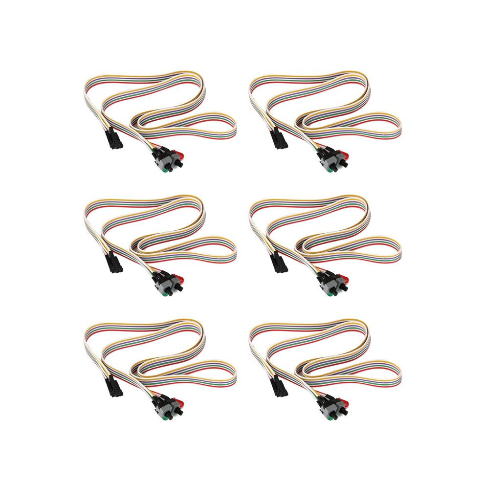 6X Atx Pc Computer Motherboard Power Cord 2 With Led /Off/Reset Light 4712358174994