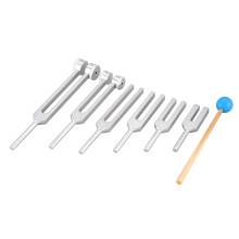6 Pezzi / Set Kit Diapason nel Alluminio 128Hz-4096Hz Che Guarisce le Vibrazioni del Suono