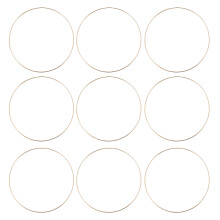10 Pack 10 Inch Metal Floral Hoop Wreath Gold Hoop Rings for DIY Wreath, Dream Catcher and Wall Hanging Crafts
