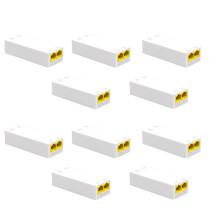 10X Répéteur POE 2  10/100 Mbps Extension PoE 1 à 2 avec IEEE802.3Af/At Plug& 48 V pour Commutateur PoE NVR Caméra IP AP