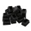 40 Pcs Plastic Rectangular End Cap 30mm X 20mm Threaded Pipe Tube Insert Rubber Feet 3