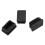40 Pcs Plastic Rectangular End Cap 30mm X 20mm Threaded Pipe Tube Insert Rubber Feet 4