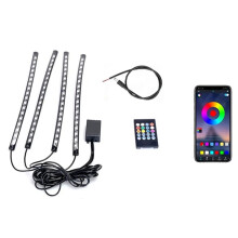 72LED APP Remote Motorcycle Atmosphere Light Decorative Ambient Neon Light Strip 12V for