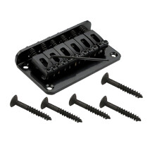 Black Metal Acoustic Guitar Saddle Set, Durable Bridge Replacement with Stable String Height