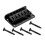 Black Metal Acoustic Guitar Saddle Set, Durable Bridge Replacement with Stable String Height 1