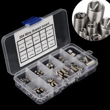 300 Peças Inserções de Reparo de Rosca M3 M4 M5 M6 M8 de Aço Inoxidável Heli Bobina Inserção de Reparo de Rosca