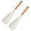 Silicone Cooking Spoon Heat-Resistant with Wooden Handle 3