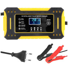 Intelligent Fast Charging 12V 6A Battery Charger Power Pulse Repair Chargers for Motorcycles and Cars EU Plug