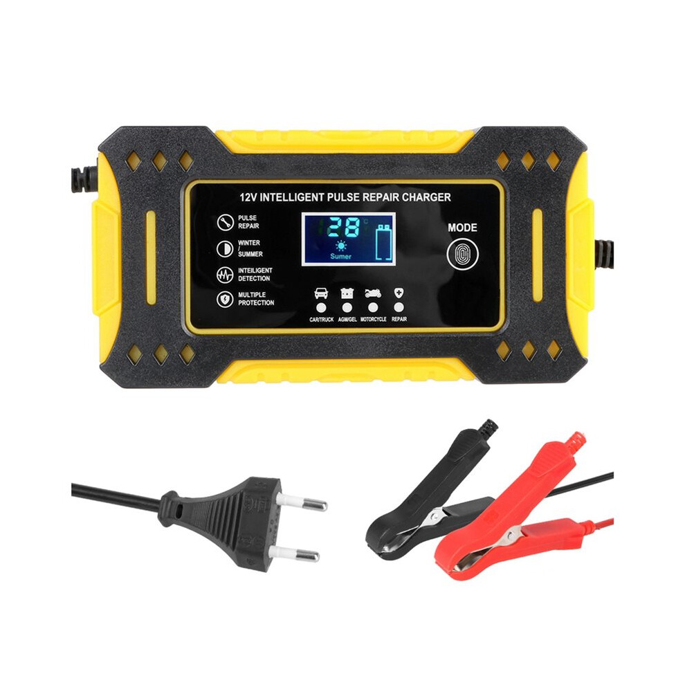 Intelligent Fast Charging 12V 6A Battery Charger Power Pulse Repair Chargers For Motorcycles And Cars Eu Plug 6032687746678