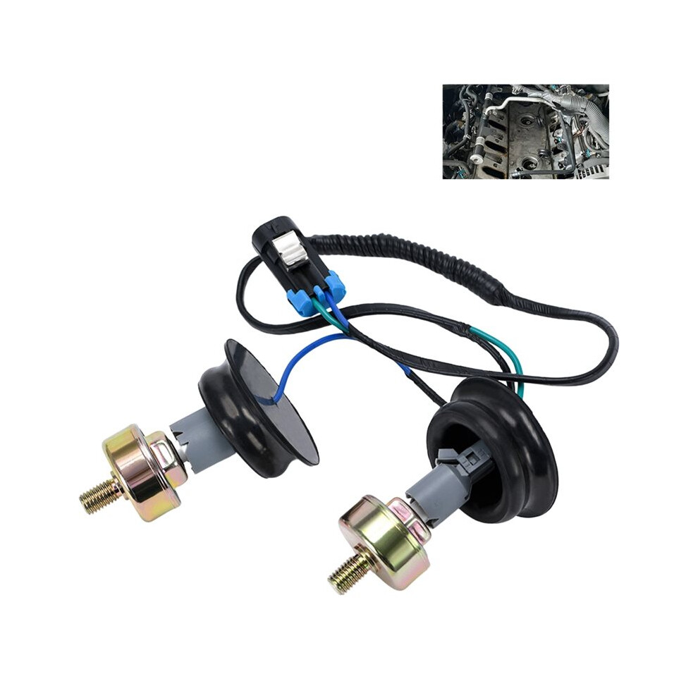 Dual Knock Sensors With Wiring Harness Kit For Chevy Suburban Silverado Avalanche Tahoe Sierra 4.8 5.3 6.0L 6032483753351