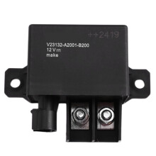 Novo Relé de Alta Corrente V23132-A2001-B200 para Automóveis, Preto