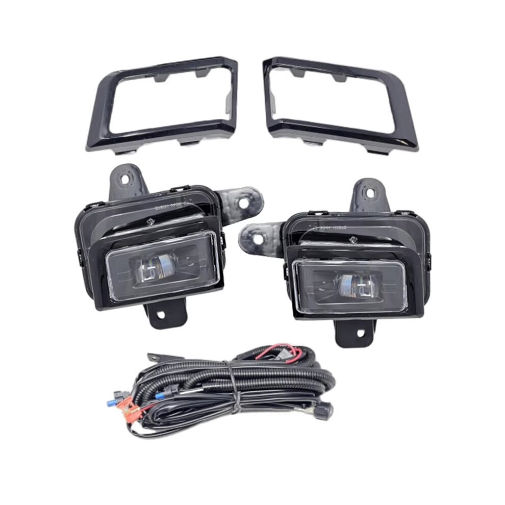 Front Bumper Fog Lights Assembly Daytime Running Lights For Sierra 1500 2022-2024 At4 Denali Slt Pro Sle Elevation White 6033360419278