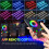 72LED APP Remote Motorcycle Atmosphere Light Decorative Ambient Neon Light Strip 12V for 4