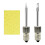 2X Soldering Tips USB Soldering Iron  Replacement Soldering Iron Tips Welding  for E10 Interface(Tip B+Tip K) 3