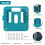 20Pack Battery Storage Rack for  14.4V 18V Li-Ion Battery Tools Machine Holder Storage Rack Wall Mount Bracket 7