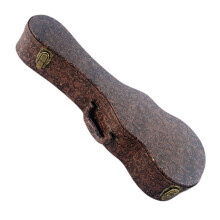 26 Inch Brown Ukulele Case with Comfortable Carry Handle for Secure Travel Protection and Concerts