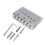 6 String Bass Bridge Double Channel Layout Professional Grade Hardware Stable String Anchoring 1