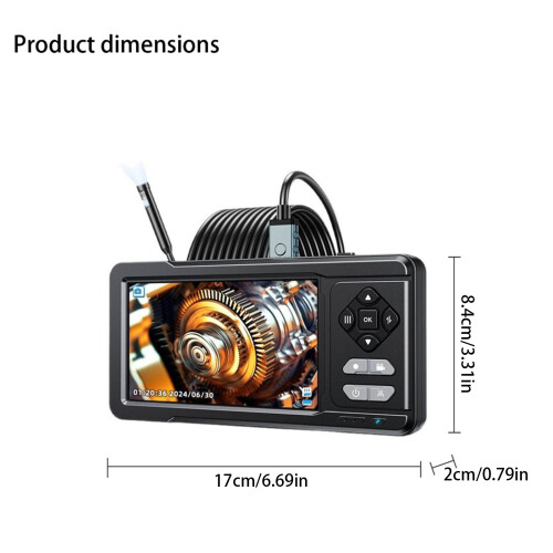 Split Screen  Camera 180 Twist Lens IP67 Impermeable for-    f 1