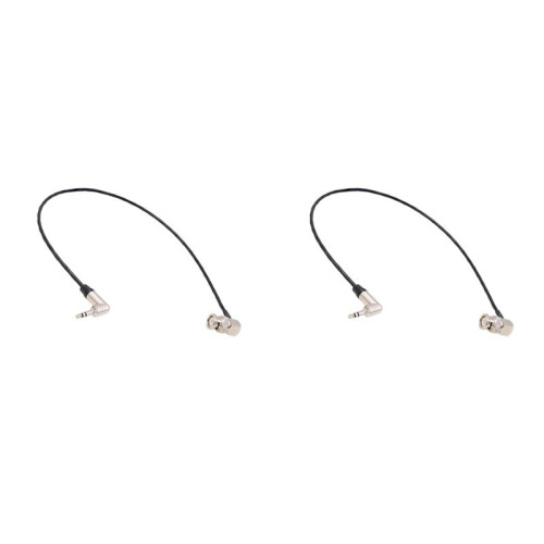 2pcs 3.5mm TRS to BNC Timecodes Cable for C300/C500/F55/ZoomF8 Camera for Enhances Your Camera Timecodes Capability