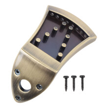 8 String Mandolin Tailpiece Replacement, Zinc Alloy No Noise Design, Durable Integrated Casting Structure