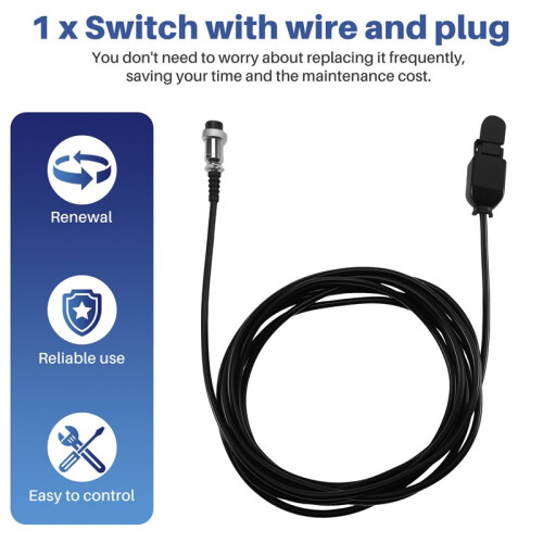 4M Length K-01 Torch Micro- Trigger with Wire  Aviation Plug Fitting for TIG Plasma Cutting Welding Torch 1