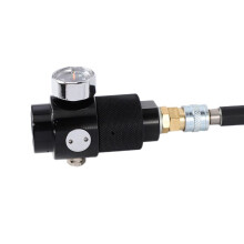 3X Regulador com Linha de Mangueira Remota SLP FLEX de 100 cm 0-200 Psi para Cilindro Do Tanque HPA Co2