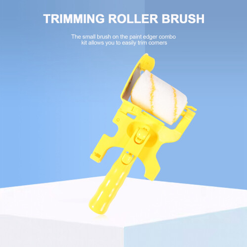 Paint Edger Roller Brush Paint Edger Combo Kit, Clean-Cut Paint Edger Roller Brush, Paint Brushes Safe Tool 2