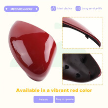 Right Wing Door Rearview Mirror Cover Side Mirror Cap Shell for Fiesta MK7 2008-2017