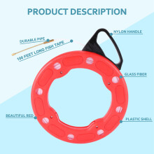 100Ft Fish Tape Reel Draht Ziehen Werkzeuge 30M Elektrischer Kabel Abzieher Rollen Abzieher