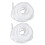 2X Cable Organizer Manager Spiral Wrap Band 6Mm Dia 15M Comprimento Branco 1