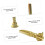 Trumpet Mouthpiece Screw Set with Precision Thread for Secure Fit and Quick 4