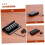 Black Metal Acoustic Guitar Saddle Set, Durable Bridge Replacement with Stable String Height 3