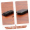 Black Metal Acoustic Guitar Saddle Set, Durable Bridge Replacement with Stable String Height 4