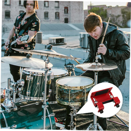 Metal Bass Drum Riser Lift Platform for Drum Set Enhanced Stability and Easy Setup for Drummers 2