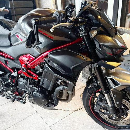 For  Z900 2025 Motorcycle Radiator Side Cover Panel Frame Guard Fairing Protector Accessories Black 1