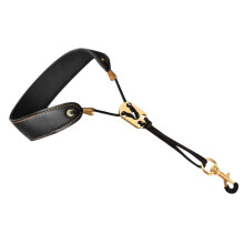 Leather Saxophone Neck Strap Harness for Alto Tenor, Padded Comfort Support Adjustable Fit Durable Design