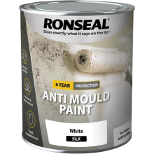 Ronseal 6 Year Anti-Mould Paint White Silk 750ml