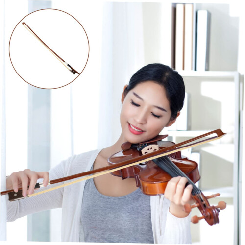 Wooden Violin Bow for Practice, Well Balanced Handling and Durable Construction for Students 2