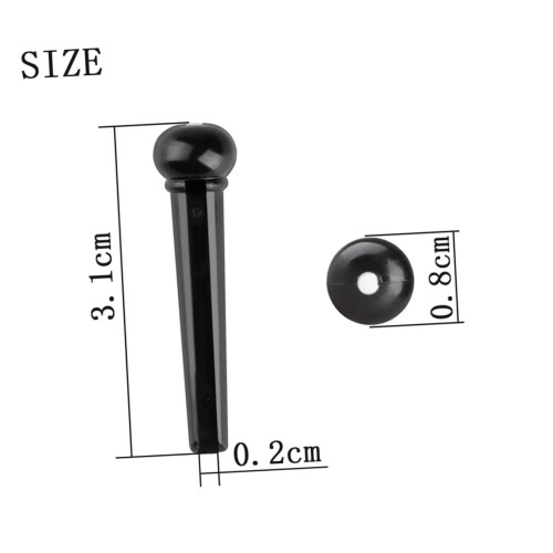 6pcs Acoustic Guitar Bridge Pins Set for Easy String Replacement and Stable Tuning Performance 1