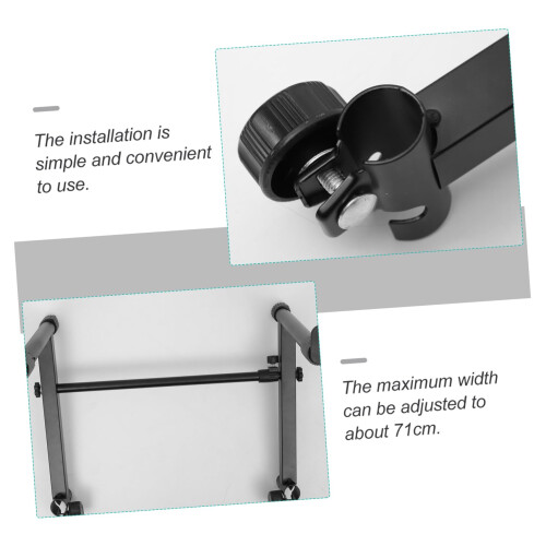 Dual Keyboard Stand Two Tier Adjustable Height Piano Rack for Home Stage Studio Setup 1
