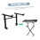 Dual Keyboard Stand Two Tier Adjustable Height Piano Rack for Home Stage Studio Setup 5